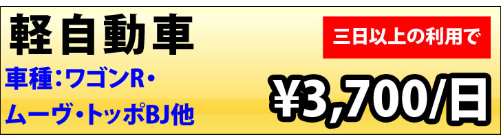 ハイグレードカー10,900円/日